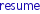 resume